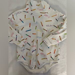 Bella Bliss, school themed onesie. Longsleeve. NWOT, size 18 months